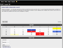 Tablet Screenshot of iueclocal18.org
